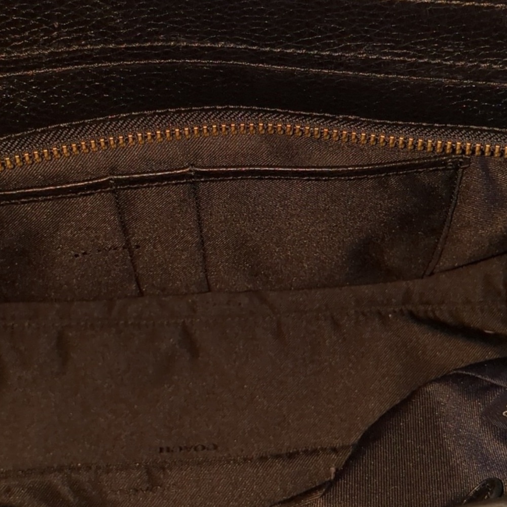 Like New RARE Coach Swagger 37 Satchel Ombré Rivets in black leather - Picture 10 of 14